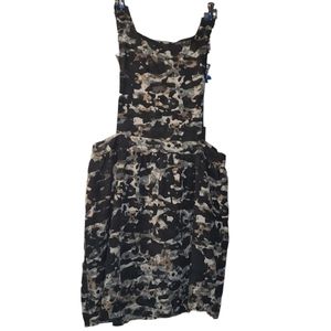 Forever 21+ Sleeveless Camo Pinafore Dress